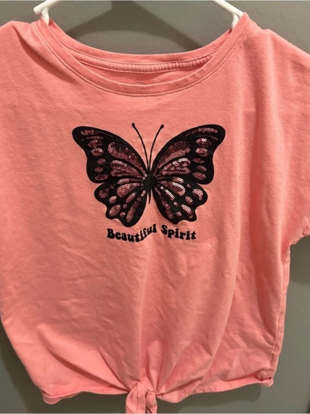 Wonder Nation Coral Butterfly Tee